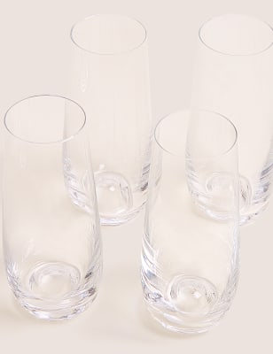 

M&S Collection 4er-Set Sektgläser „Maxim“ ohne Stiel - Klar, Klar