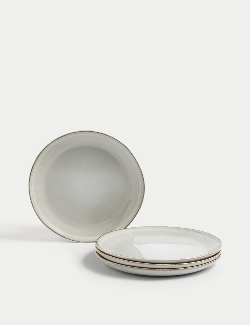 Set of 4 Stoneware Side Plates