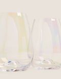 Set of 2 Lustre Stemless Wine Glasses