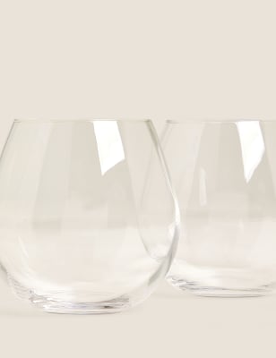 Set of 2 Stemless Gin Glasses
