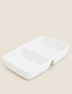 Ceramic Divided Vegetable Dish