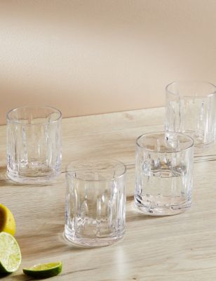 

M&S Collection Set of 4 Baltimore Tumblers - Clear, Clear