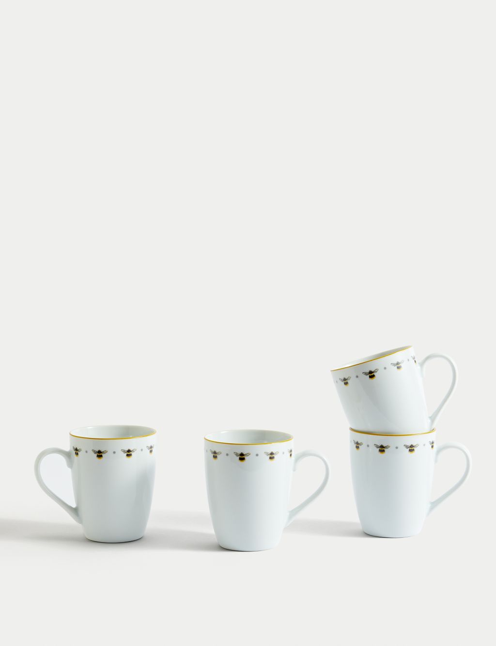 Modern White Matte Coffee Mugs, 250 ML, Microwave Safe, Dishwasher Saf –