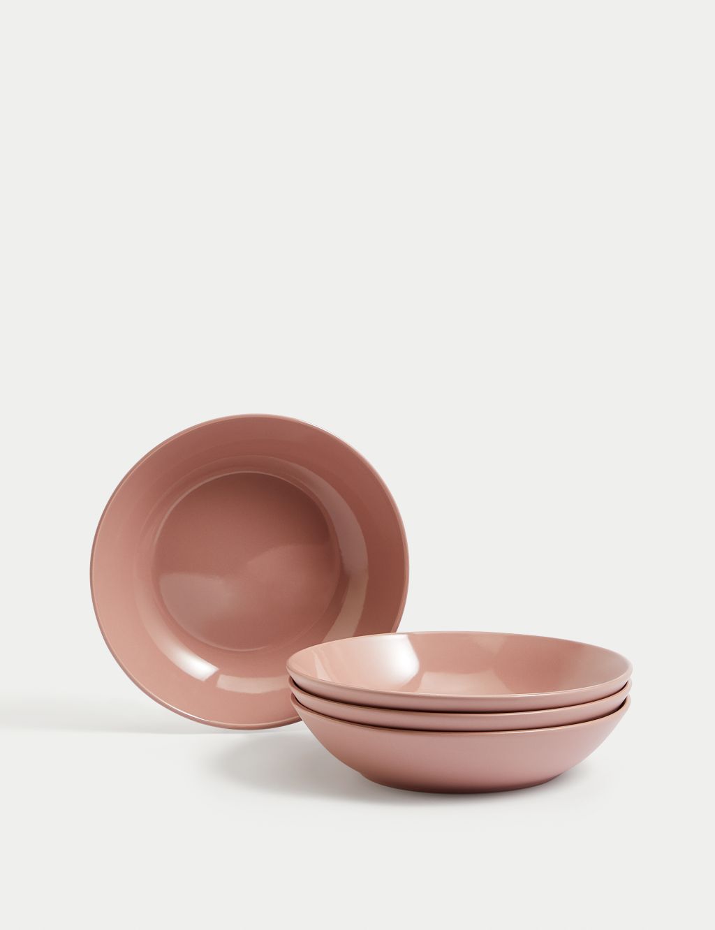 Set of 4 Everyday Stoneware Pasta Bowls image 1