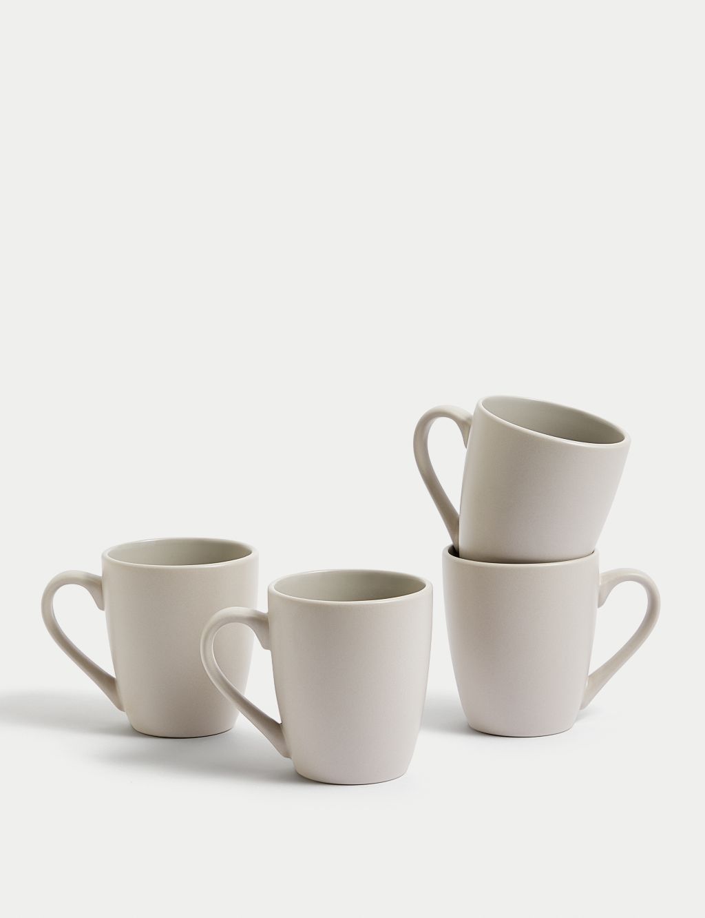 Set of 4 Everyday Stoneware Mugs