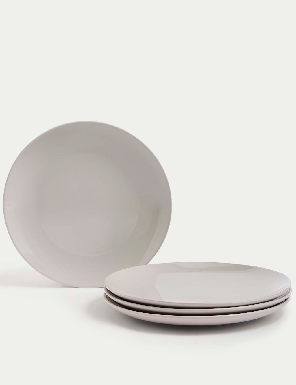 Set of 4 Everyday Stoneware Dinner Plates