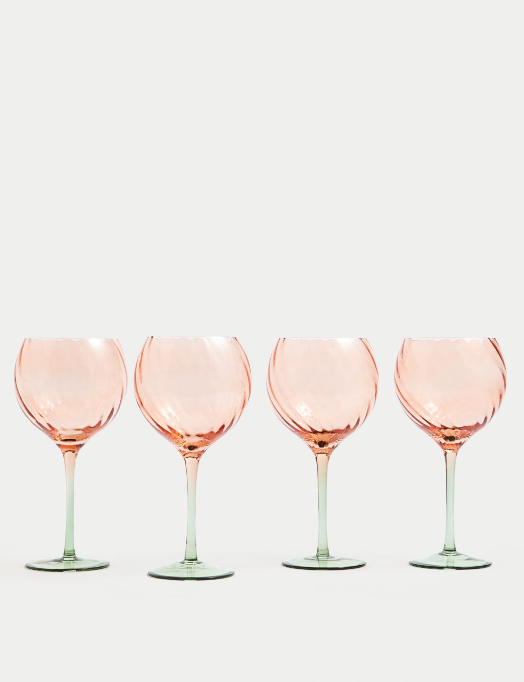 Set of 4 Two Tone Gin Glasses image 1