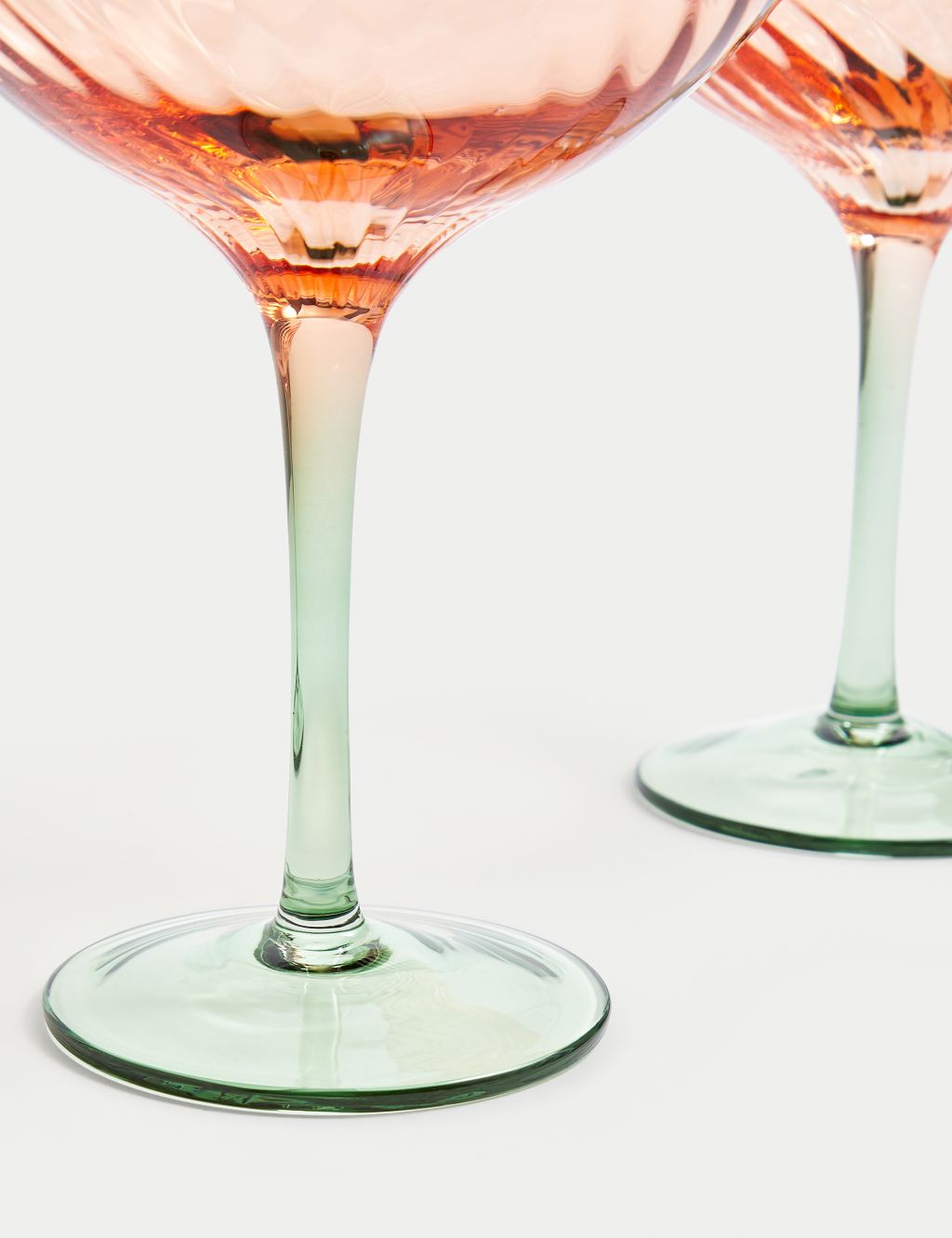 Set of 2 Two Tone Coupe Glasses image 3