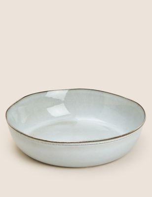 M&S X Fired Earth Extra Large Stoneware Serving Bowl - Natural, Natural