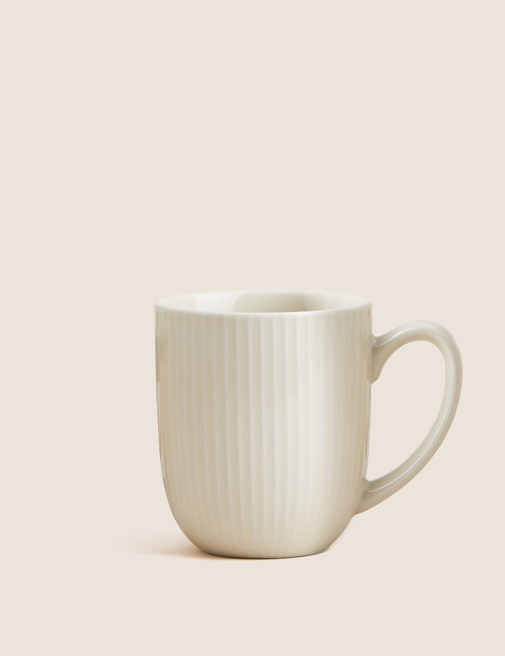 Set of 4 Ribbed Glazed Mugs image 2