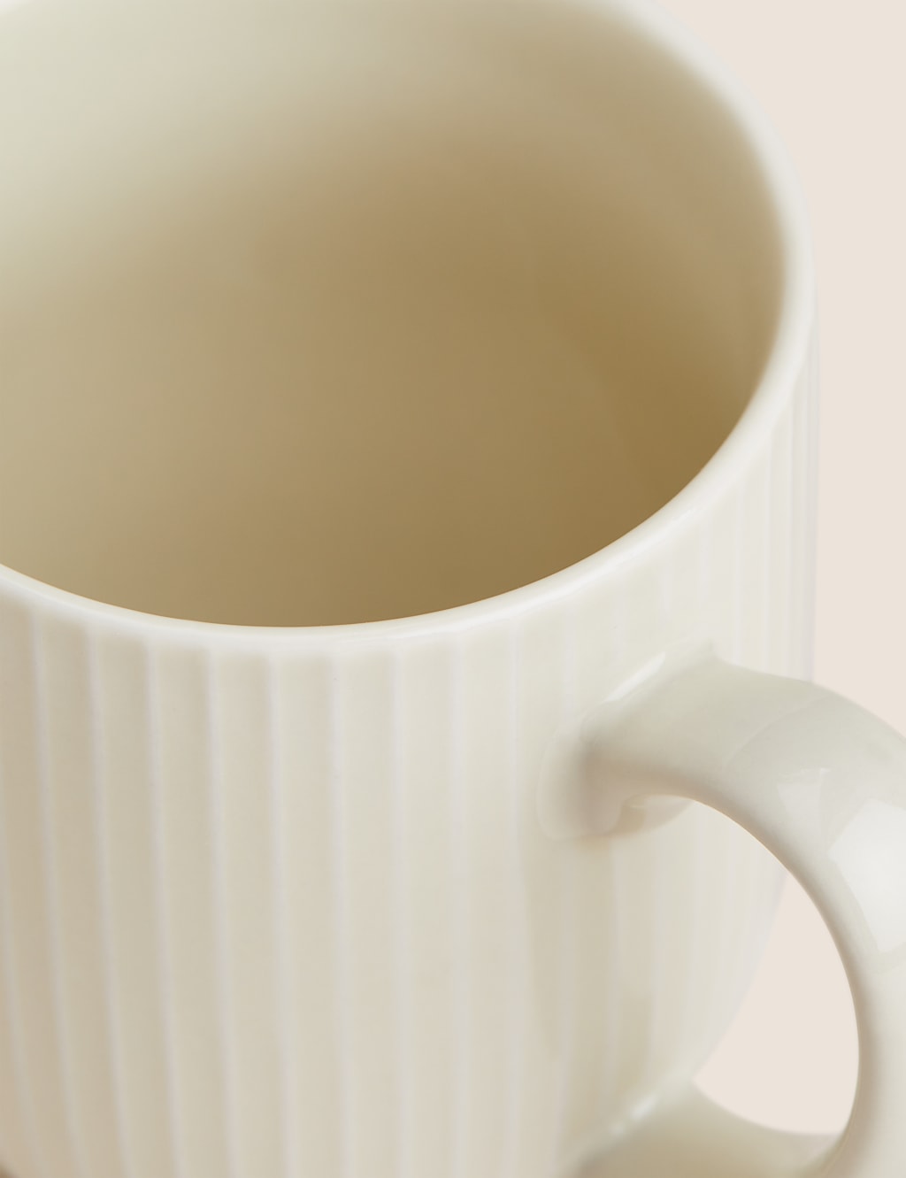 Set of 4 Ribbed Glazed Mugs image 3