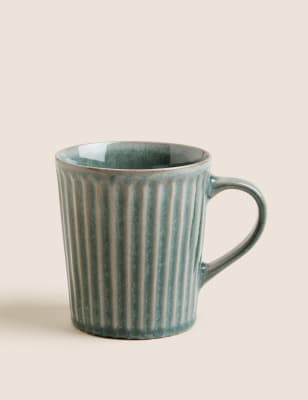 Ribbed Reactive Glaze Mug