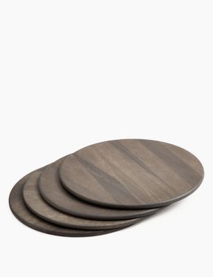 Set of 4 Wooden Placemats