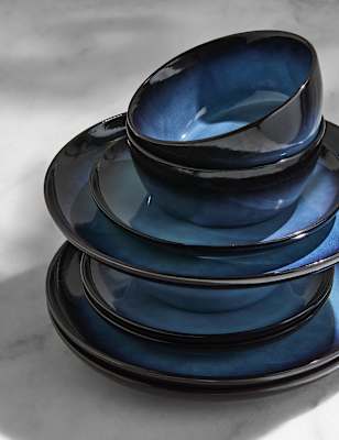 12 Piece Amberley Reactive Dinner Set