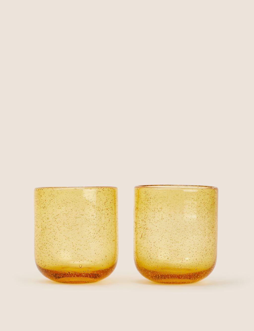 Set of 2 Handmade Glass Tumblers image 1