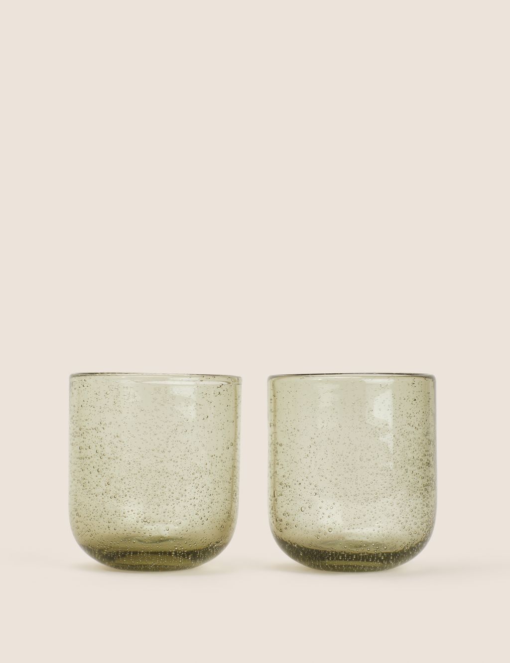 Set of 2 Handmade Glass Tumblers image 1
