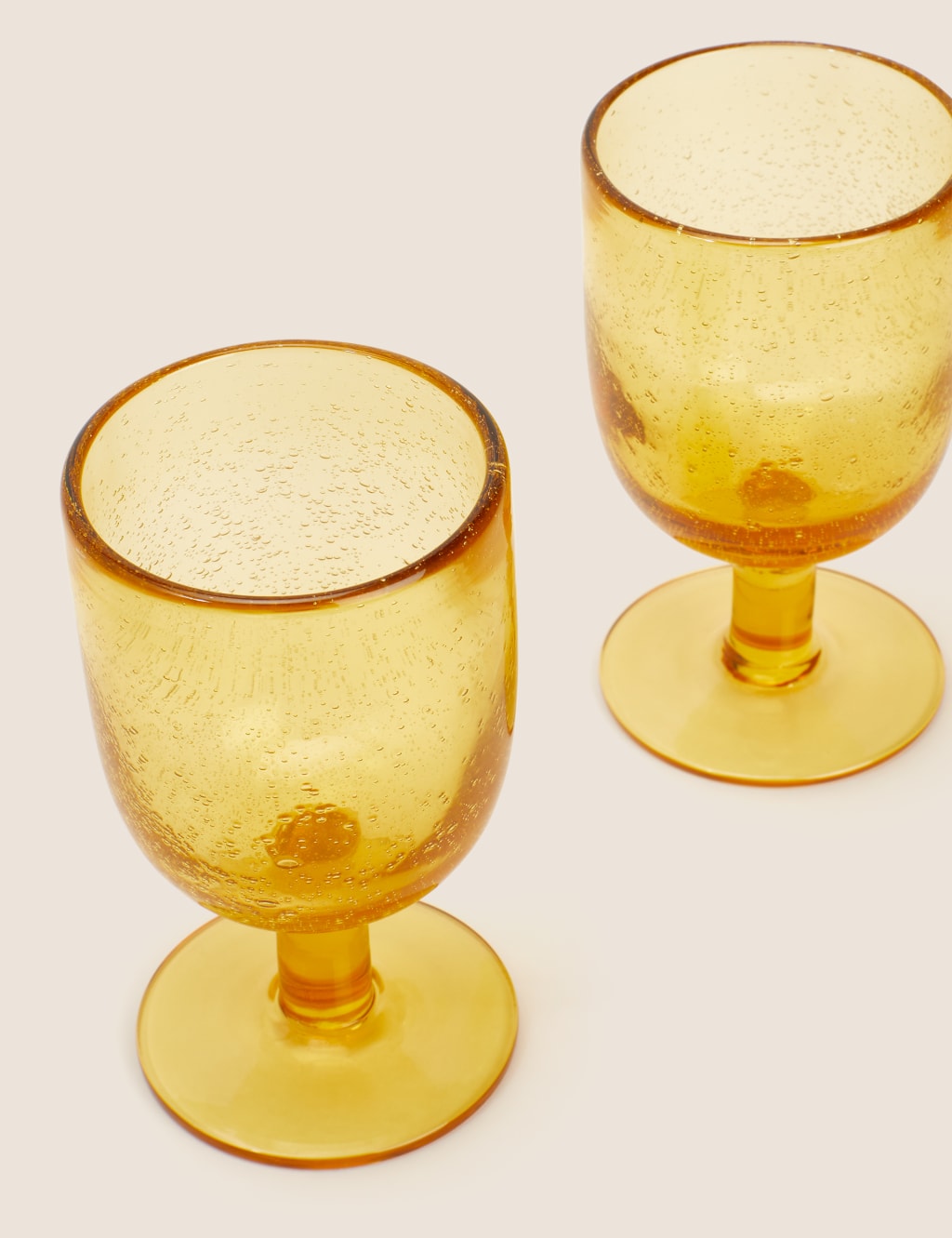 Set of 2 Handmade Wine Glasses image 2