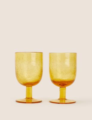 Set of 2 Handmade Wine Glasses