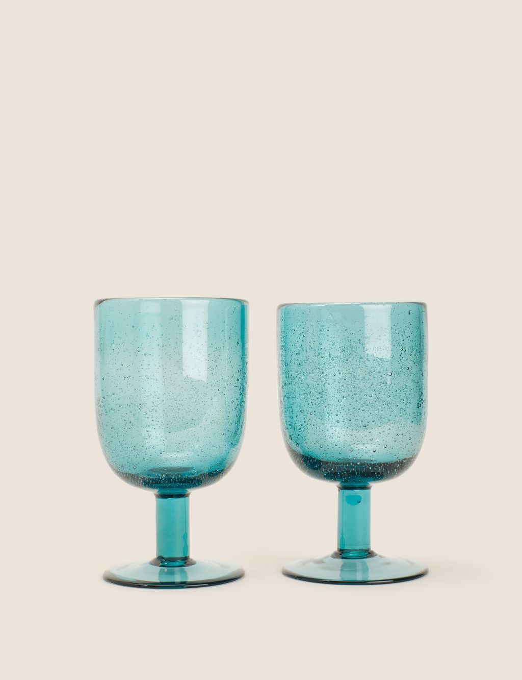 Set of 2 Handmade Wine Glasses image 1
