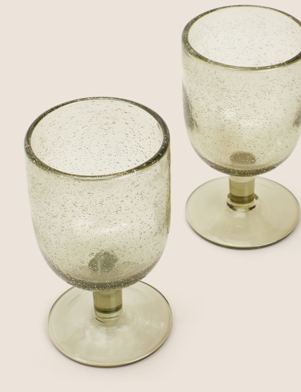 Set of 2 Handmade Wine Glasses image 3