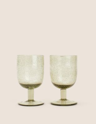 Set of 2 Handmade Wine Glasses