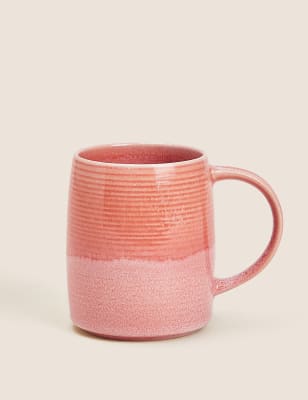 

M&S Collection Reactive Glaze Tankard Mug - Pink, Pink