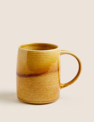 

M&S Collection Reactive Glaze Tankard Mug - Yellow, Yellow