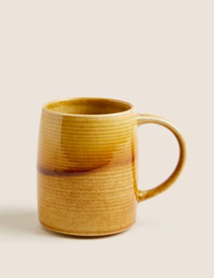 

M&S Collection Reactive Glaze Tankard Mug - Yellow, Yellow