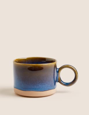 

M&S X Fired Earth Stoneware Mug - Blue, Blue