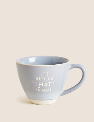 M&S It's Getting Hot In Here Mug - Grey, Grey