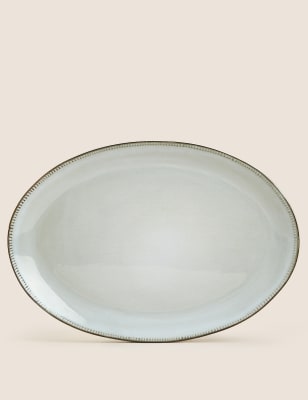 

M&S X Fired Earth Stoneware Platter - Natural, Natural