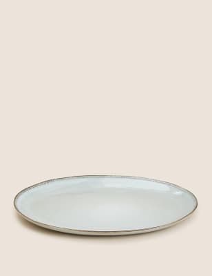 M&S Stoneware Platter - Natural, Natural