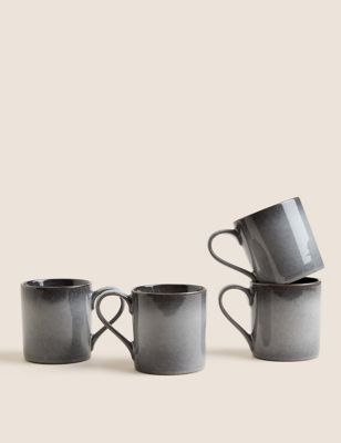 Set of 4 Amberley Reactive Mugs