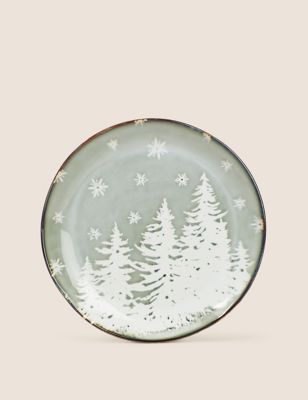 Set of 4 Christmas Tree Side Plates
