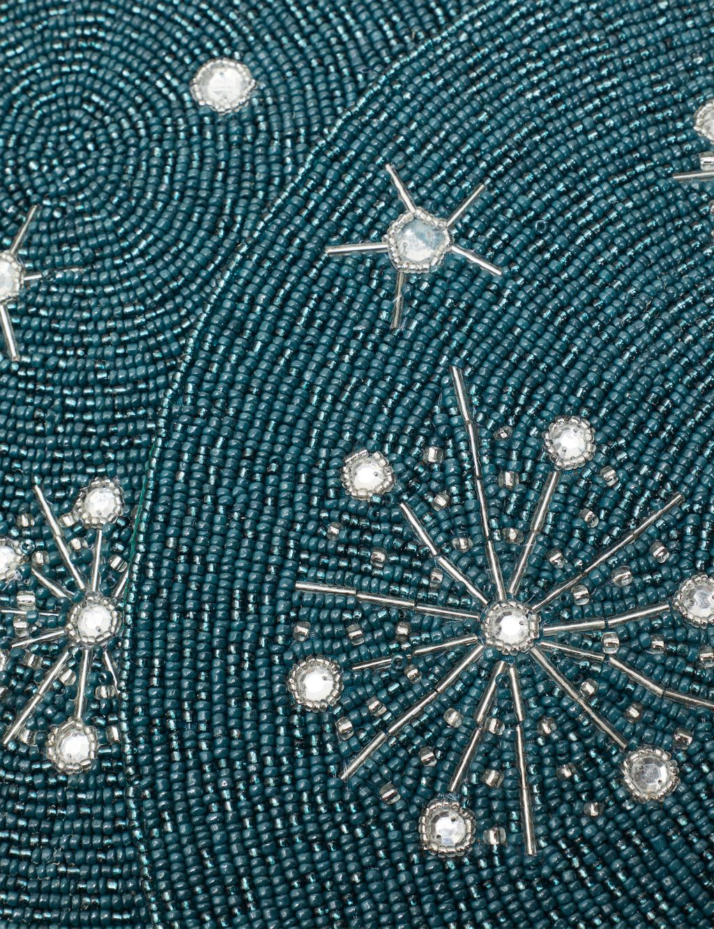 Set of 2 Snowflake Beaded Placemats image 3