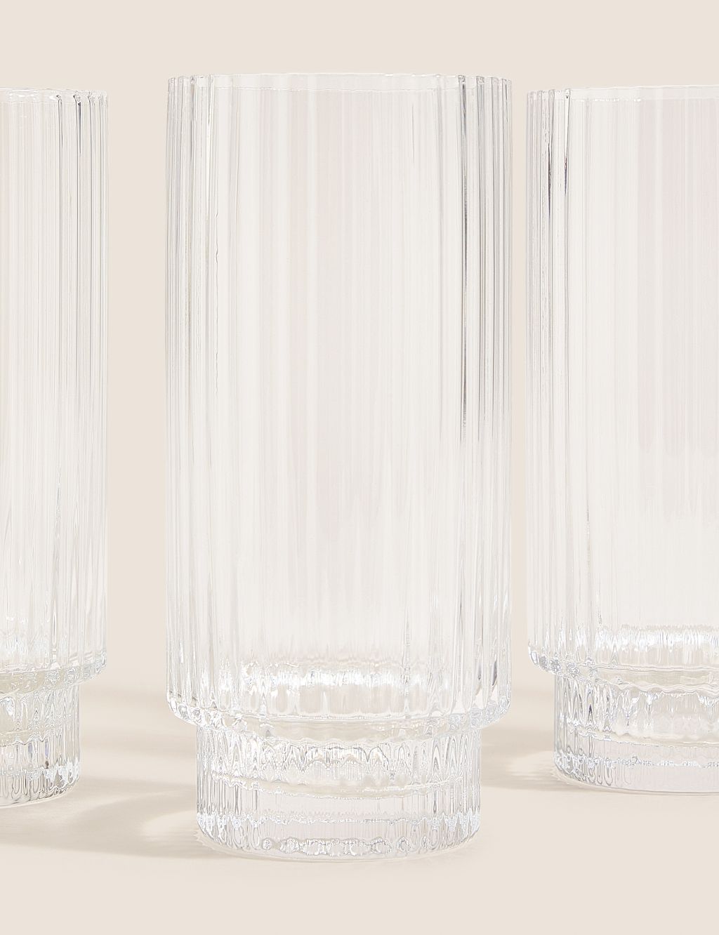 Set of 4 Handmade Celine Highball Glasses image 2