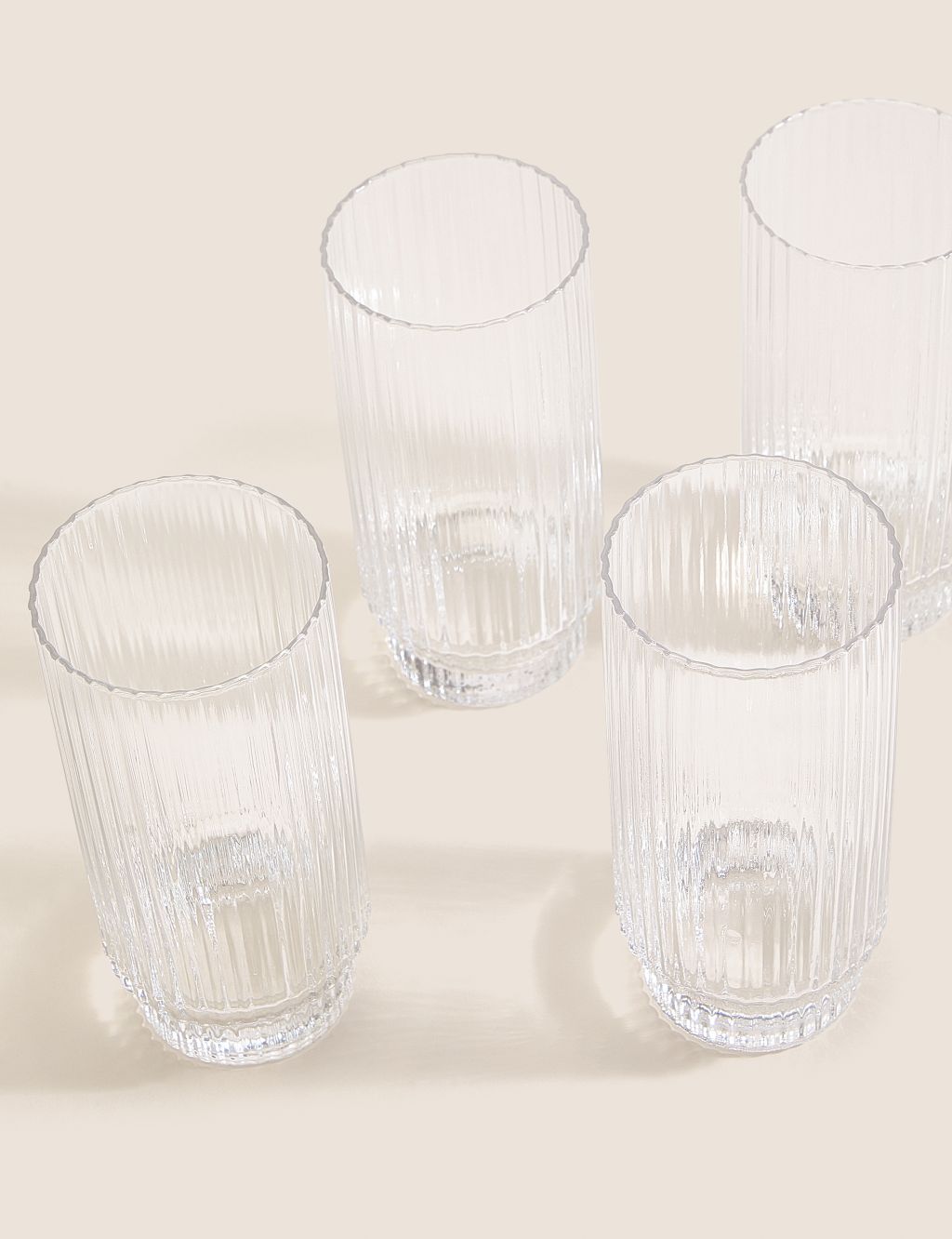 Set of 4 Handmade Celine Highball Glasses image 3