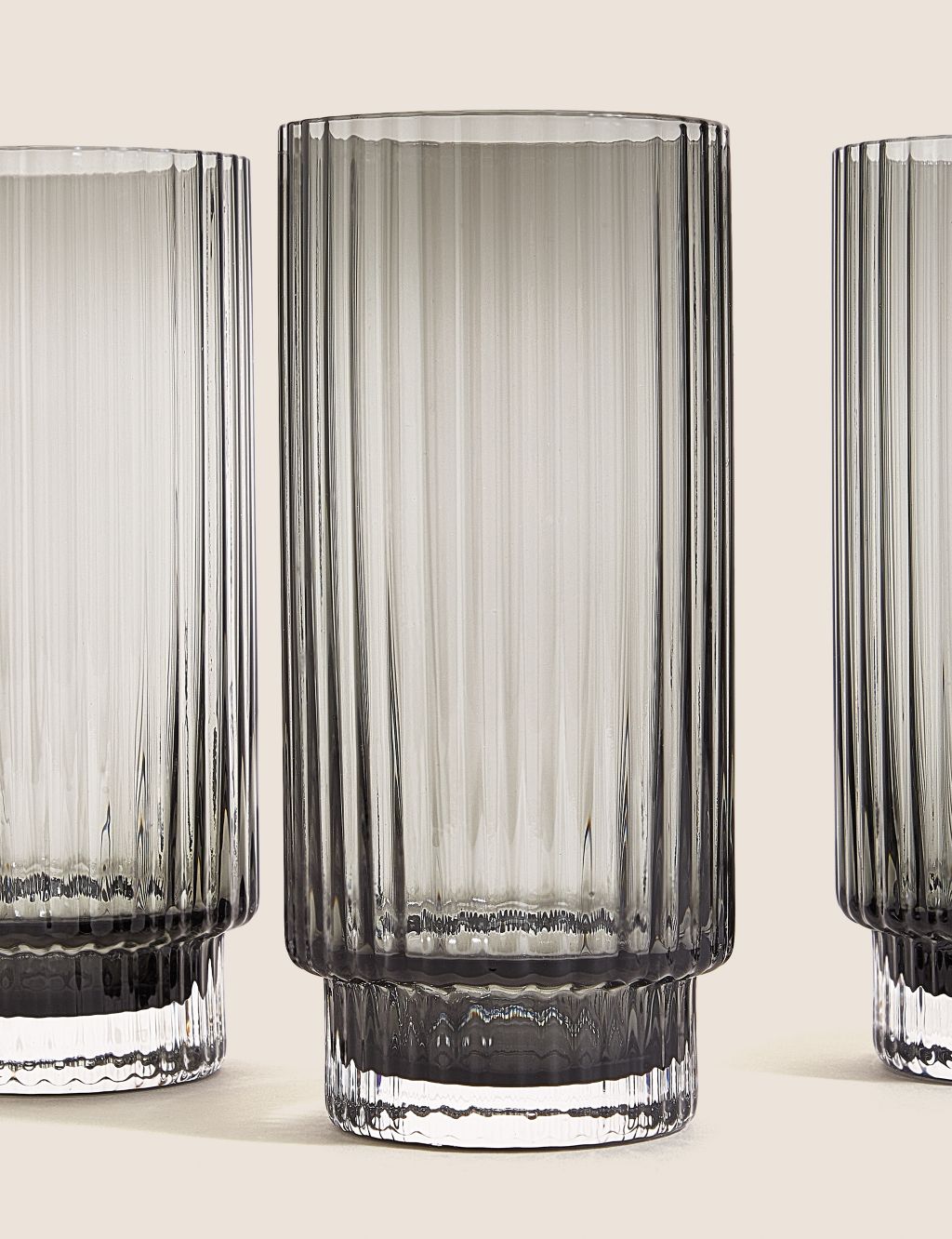 Set of 4 Handmade Celine Highball Glasses image 2