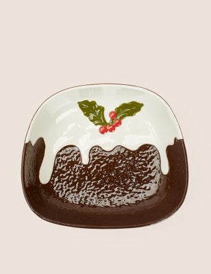 

M&S Collection Christmas Pudding Serving Bowl - Multi, Multi