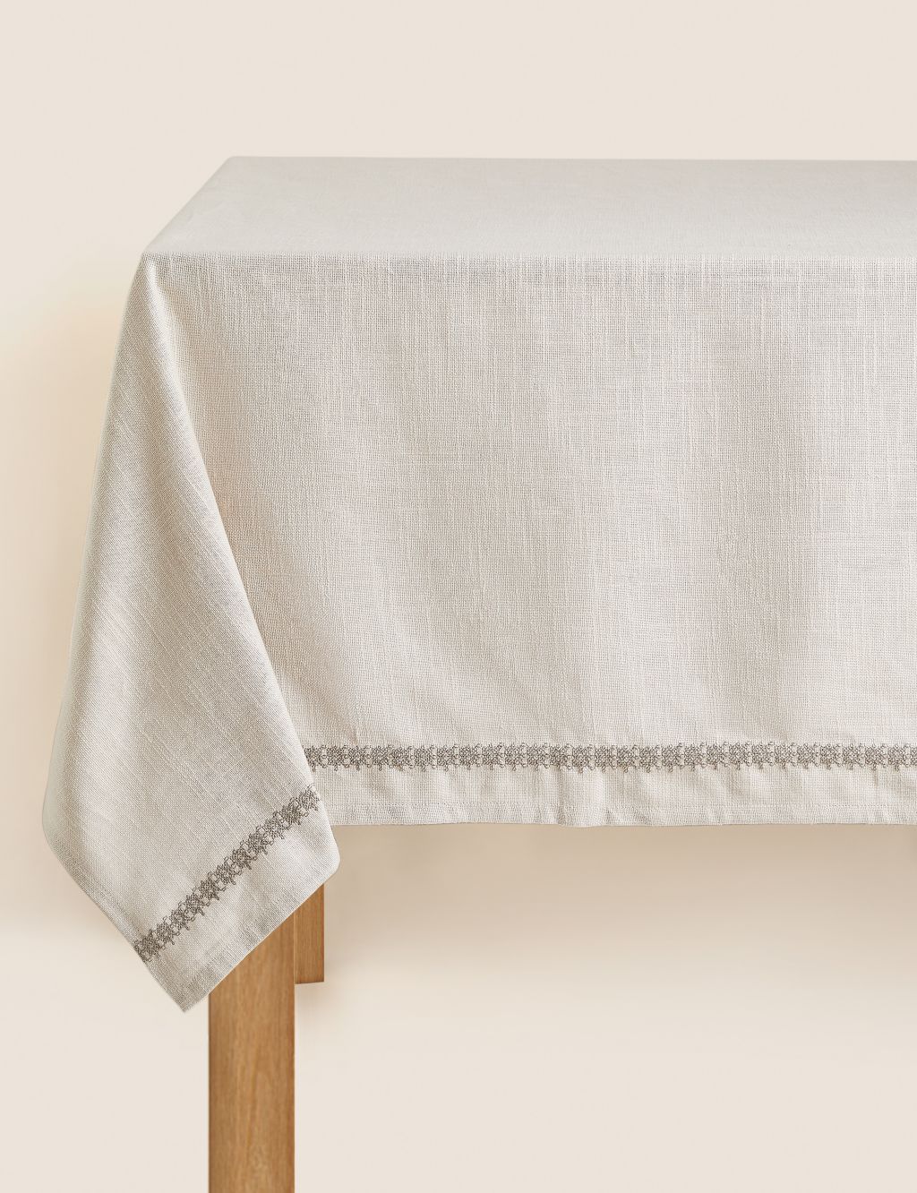 Pure Cotton Embroidered Tablecloth image 1