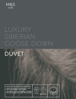 

Edredón de plumón de ganso siberiano premium de 4,5 tog - White, White