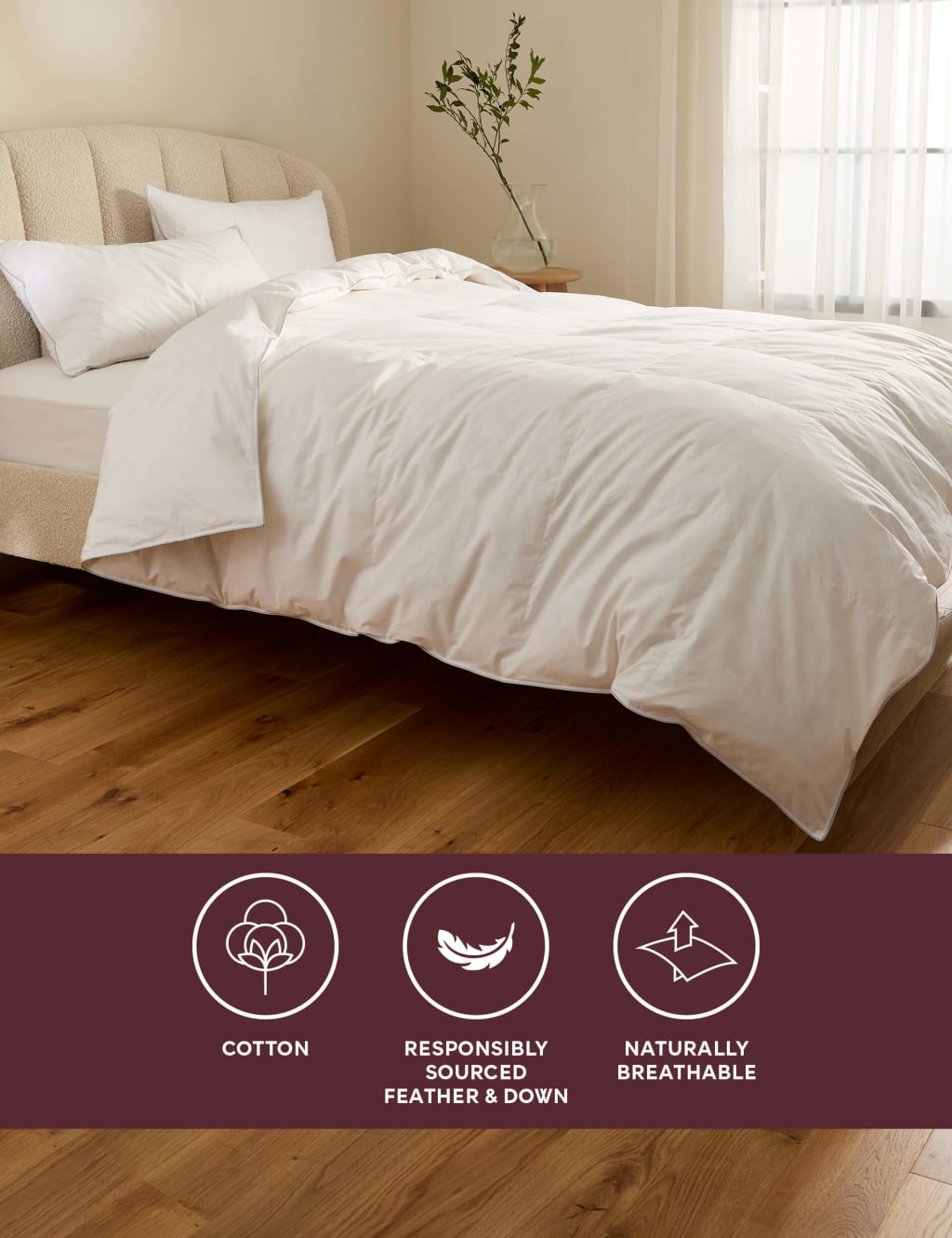 Goose feather and down duvet king size sale