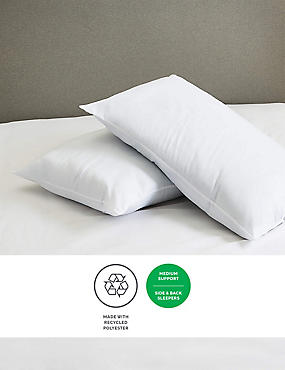 2 Pack Microfibre Medium Pillows