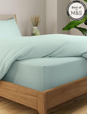 

Comfortably Cool Extra Deep Fitted Sheet - Duck Egg, Duck Egg