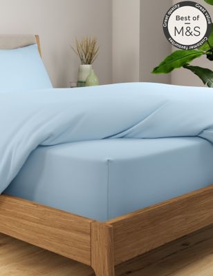 

Comfortably Cool Extra Deep Fitted Sheet - Powder Blue, Powder Blue