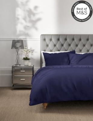 

Oberbettbezug aus ägyptischer Baumwolle (Fadenzahl 230) - Midnight Navy, Midnight Navy