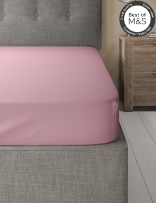 

M&S Collection Egyptian Cotton 230 Thread Count Fitted Sheet - Sugar Plum, Sugar Plum