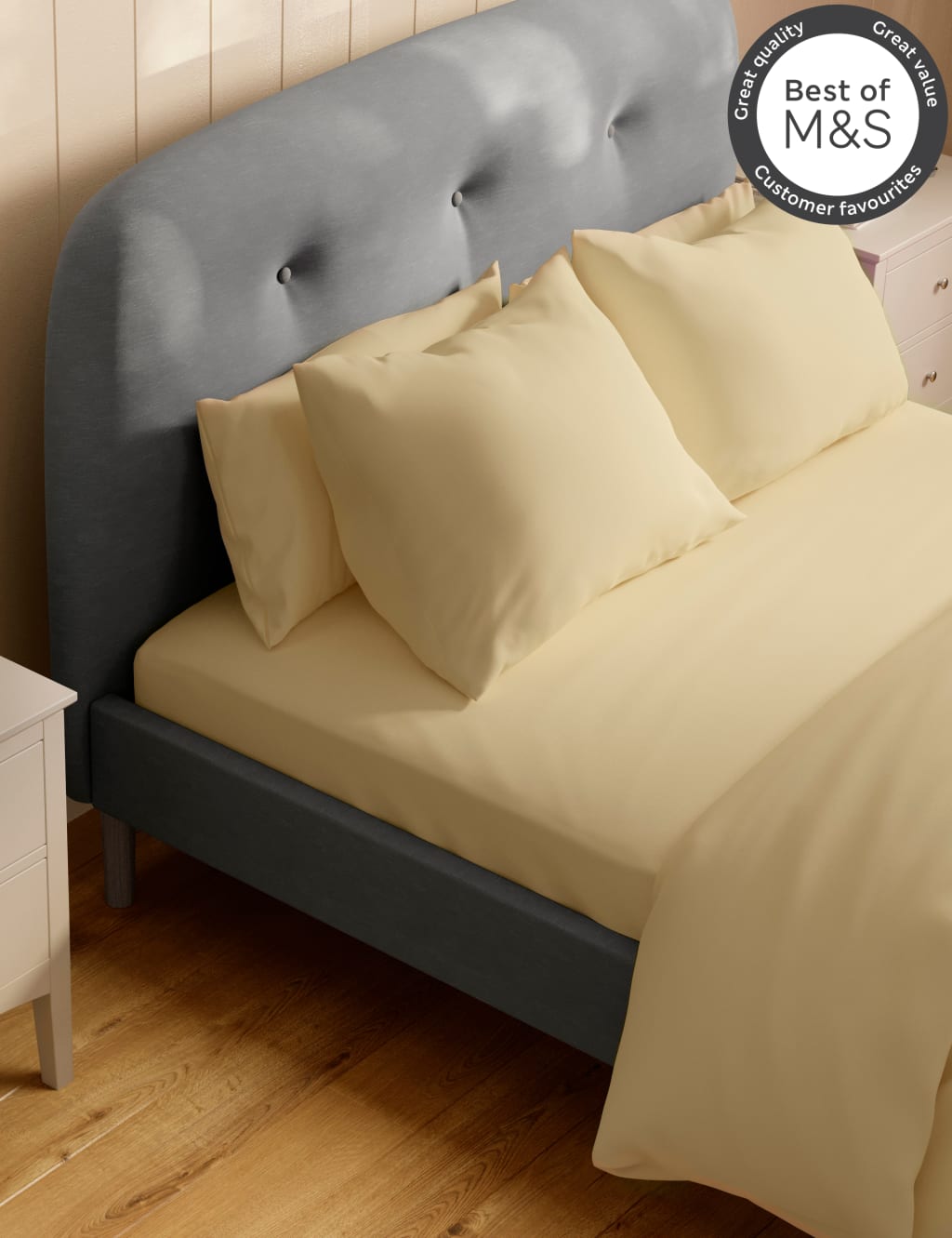 Egyptian Cotton 230 Thread Count Fitted Sheet image 1