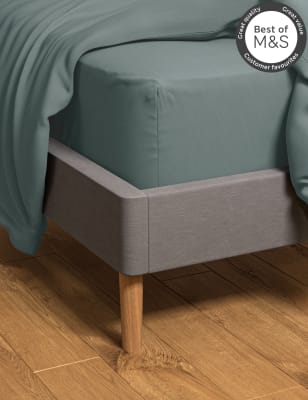 

M&S Collection Tief geschnittenes Spannbettlaken aus ägyptischer Baumwolle (Fadenzahl 230) - Blue/Green, Blue/Green