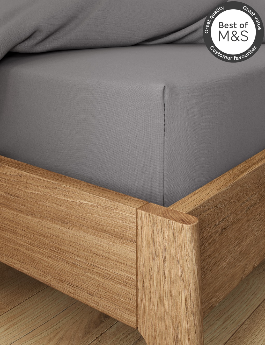 Egyptian Cotton 230 Thread Count Deep Fitted Sheet image 1